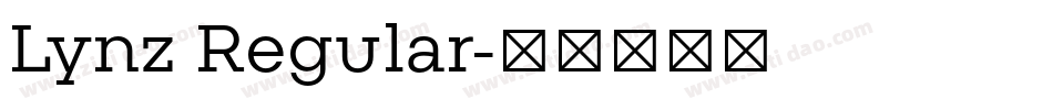 Lynz Regular字体转换